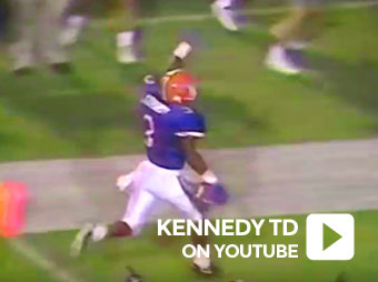 Interception by Larry Kennedy against Tennessee 1991
